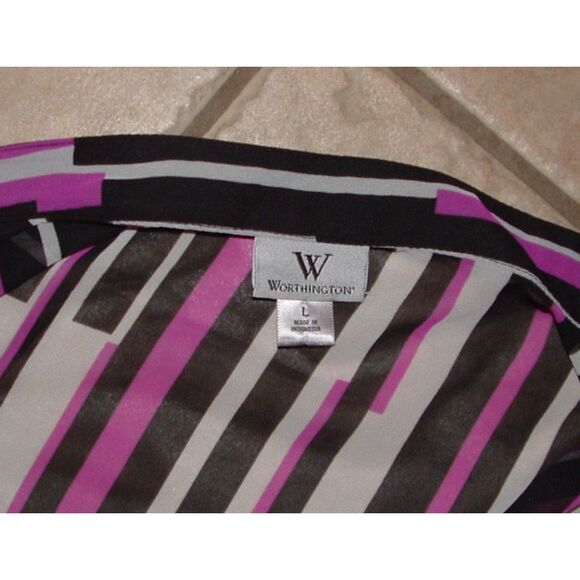 Colorful Sz Large Casual or Dress Belt, Cami & Button Up Ruffled Shirt 3 pc Set - Picture 6 of 6